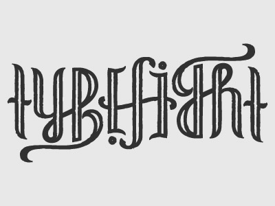 Another Ambigram ambigram hand lettering lettering texture typefight typography