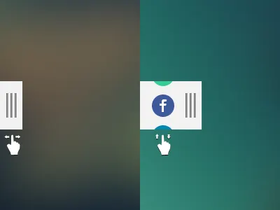 Share widget idea android app blue facebook green icon iphone mail share slide social thumb twitter widget