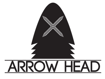 Arrow arrow basic black and white branding indian logo minimal style typography