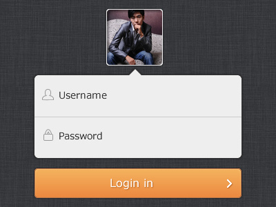 Login button form login user