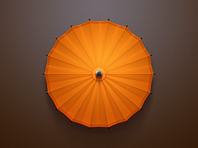 Paper Umbrella celegorm china chinese dark icon japan japanese orange paper rain umbrella weather wood zen