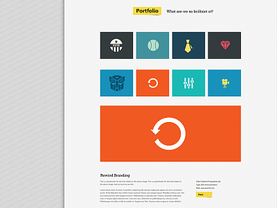 Portfolio Layout clean layout photoshop portfolio ui web website wireframe