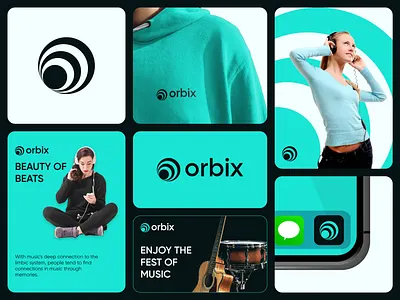 orbix - Logo Design Concept audio beats brand identity branding concept design flow logo logo designer media modern music orbit planet play radio song sound universe waves