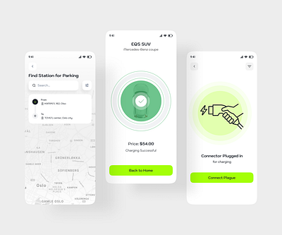 Car Parking and Charging Mobile App ai app ai car app ai car parking branding car app car charging app car parking app charging app dashboard landing page location tracker app map design mobile app mobile interface mobile screen parking app ui uiux website design websitesite