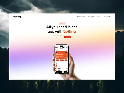 Exploration for App Landing Page app design app landing page app ui landing page mobile app mobile app design mobile app landing page ui ux design uiux design