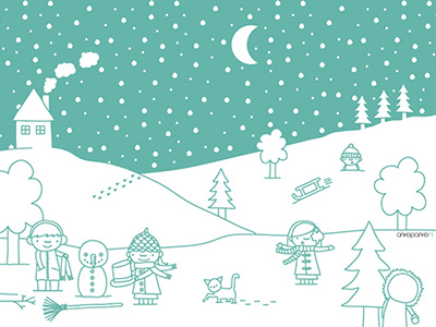 Winter Wonderland ankepanke illustration winter wonderland