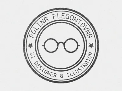 Sello glasses icon icon logo sello stamp