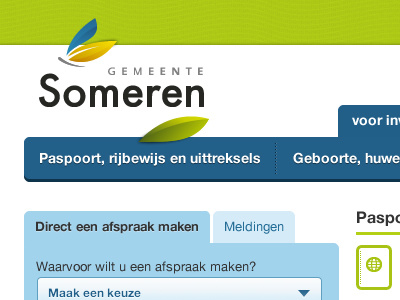 Gemeentewebsite icons ui website