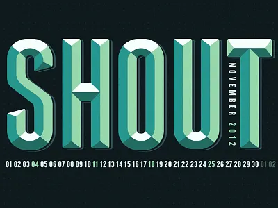 November 2012 Wallpaper 3d calendar design font grunge illustration quote texture type typography vintage wallpaper