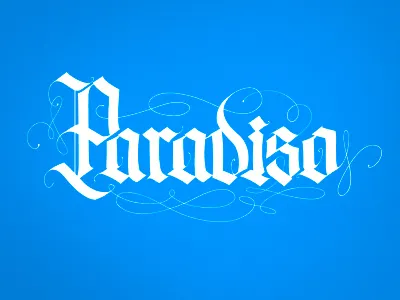 Paradiso book cover calligraphy custom dante alighieri lettering paradiso the divine comedy