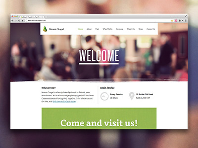 Church site live big church image live responsive website wordpress