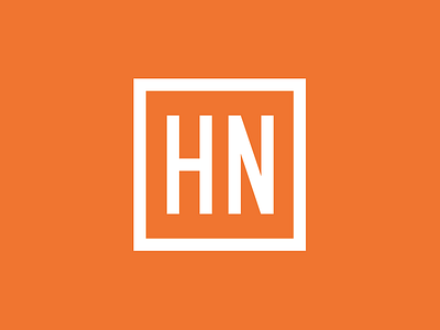 Hacker News logo concept boxed hacker news logo