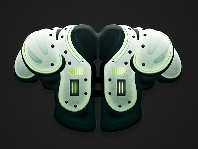 Football Pads football illustration pads photoshop vector