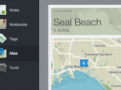 Evernote Atlas atlas california evernote long beach mac map