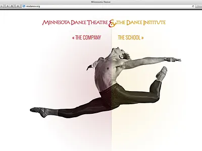 Mndance Splash clean crisp dance large background image website