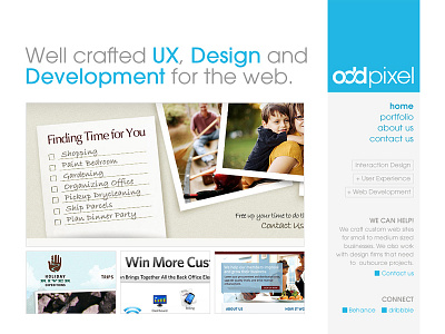 Odd Pixel - Web site bootstrap design portfolio site web site wordpress