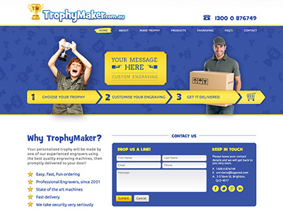 Trophy Makers design website