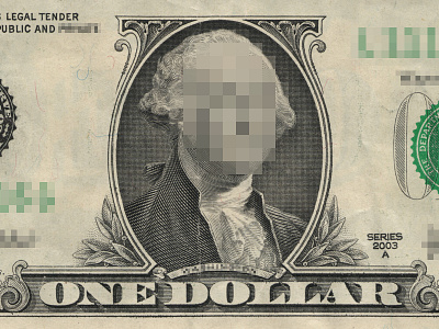 Privacy is the New Currency blur censor currency dollar george money pixel privacy