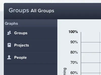 Graph Menu UI border d3 dark graph graphs icons menu minimal ui ux