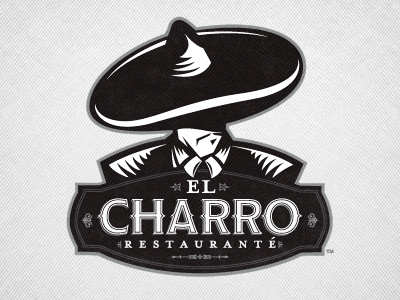 El Charro charro crest food latin mexican restaurant sombrero stylish