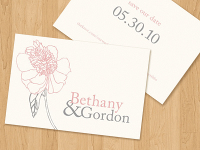 Save the date cards flower pink save the date stationary wedding design wedding invitations