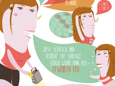 Scratch And Remove illustration vector vintage