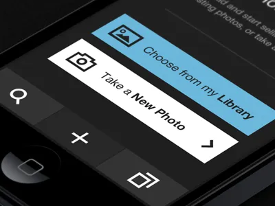 iPhone Photography App app flat icons ios iphone photography ui