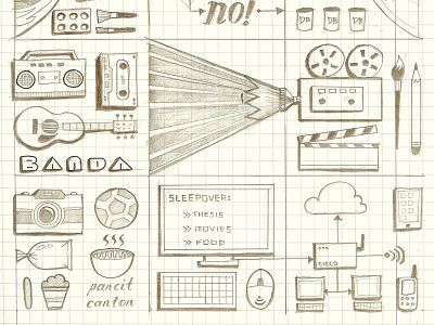 IT Life (Sketch) analog draft drawing graphics illustration media minimalist radio shirt design sketch vector