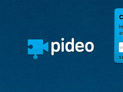 Pideo Site logo puzzle video web