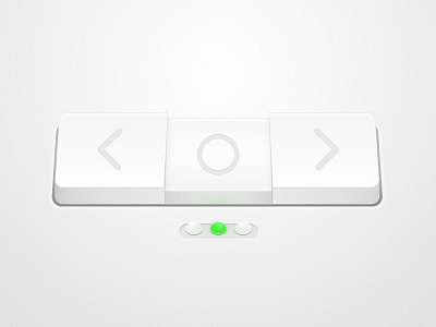 White Chunk button light navigation