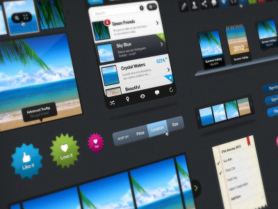 Retina UI Kit kit mobile pack retina tablet ui ux