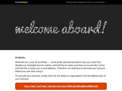 Welcome aboard! aboard e mail email iconfinder welcome