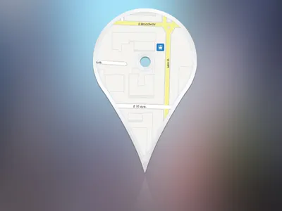 Concept Location Pin Logo concept location logo mobile vector