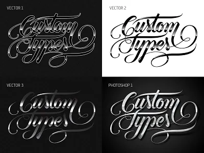 Versions… which one prefer? calligraphy custom types lettering typography workshop