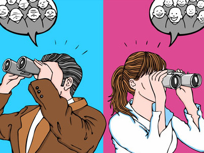 Men women illustration