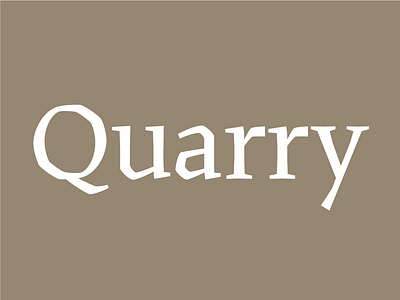 Quarry angular font type typeface typography