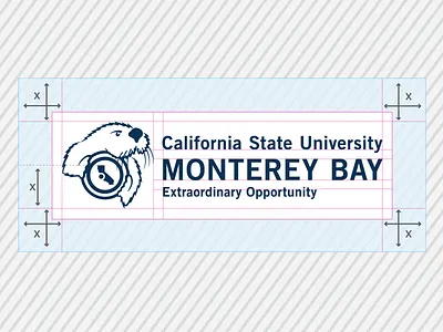 CSUMB Logo Evolution - Clear Space Guides branding csumb logo redesign