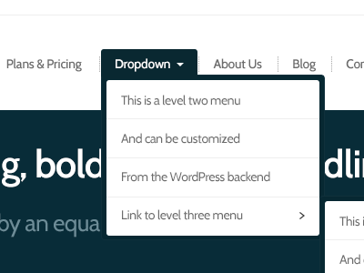 Menu menu multi level
