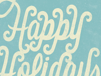 Happy design happy holidays illustration typography