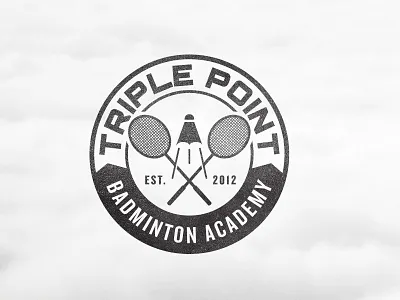 TPBA academy action badminton ball black circle club est fast movement point pointing racket sport tennis triple white
