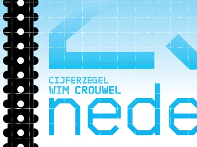 Crouwel 3 hand pulled poster screenprint serigraphy silkscreen typography wim crouwel wip