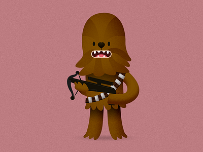 Chewwie animation chewbacca chewwie chewwy chewy illustration star wars uncut