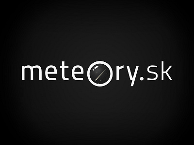 Meteory.sk glyph icon identity logotype meteor portal stars typography website