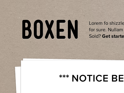 It's Coming... carboard mensch open source oss paper proxima nova