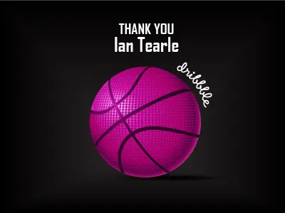 Thank You ball icon illustrator purple vector