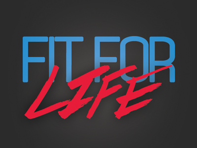Revamping the Fit for Life Logo fitforlife gym logo redesign