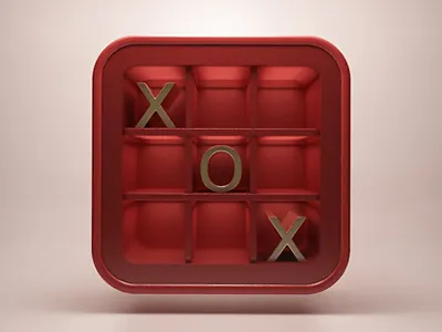 Tic tac toe 3d app design icon ios webshocker