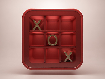 Tic tac toe 3d app design icon ios webshocker