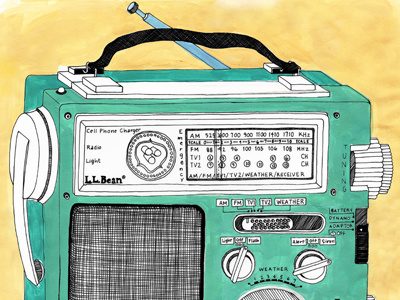 Drawings of Things #3 gouache illustration object paint pen and ink radio
