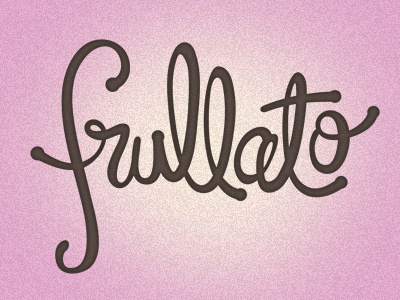 Frullato drink food frullato romantic sweet swirl type typography vintage